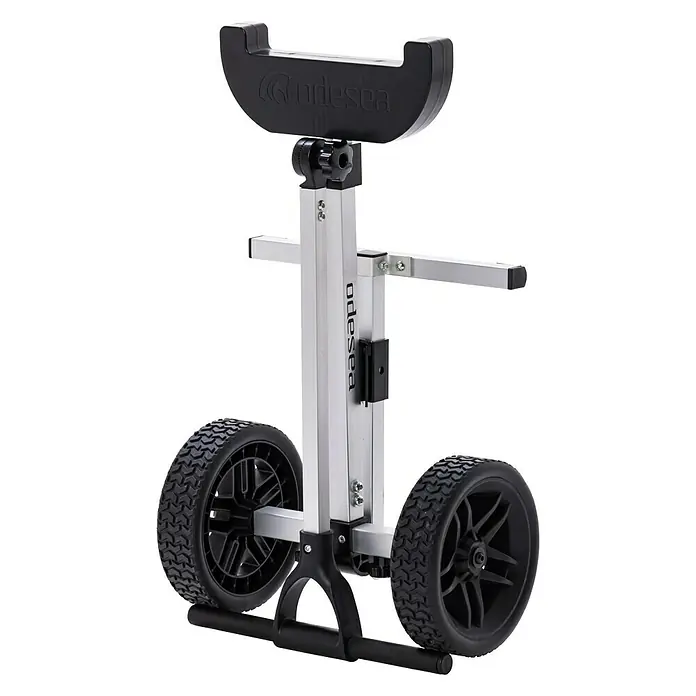 Transportna kolica - Izvanbrodski motori, 60 kg, Aluminij - Dijagonalni pogled