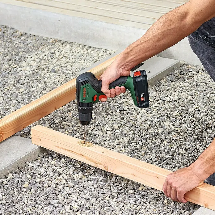 Bosch 18 V Power for All Akku-Schlagbohrschrauber UniversalImpact 18V-60 - 18 V, 2 Akkus, 2 Ah - 4 Ah, Leerlaufdrehzahl: 0 U/min - 1.900 U/min - Anwendungsbeispiel