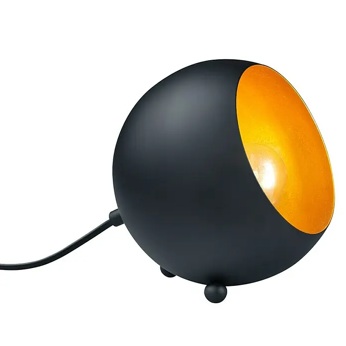 Reality Leuchten Tafellamp Billy - 28 W, l x b x h: 14 x 15 x 16 cm, Zwart, E14 - Zijaanzicht rechts
