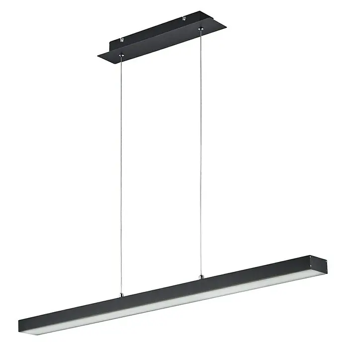Reality Leuchten LED függőfény Agano - 132 W, Fekete - Szögletes nézet