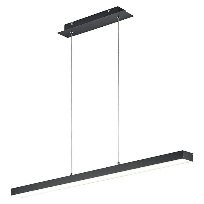 Reality Leuchten LED függőfény Agano - 132 W, Fekete - Szögletes nézet