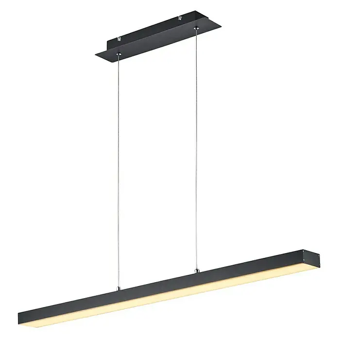 Reality Leuchten LED függőfény Agano - 132 W, Fekete - Szögletes nézet