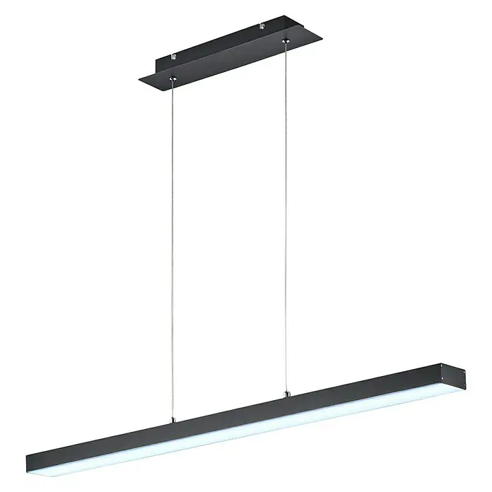 Reality Leuchten LED függőfény Agano - 132 W, Fekete - Szögletes nézet