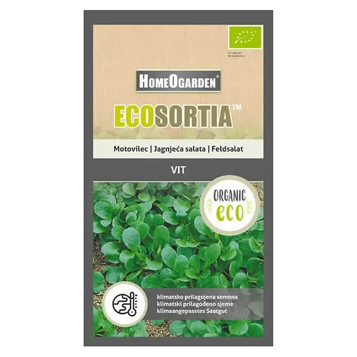 HomeOgarden Sjeme povrća Ecosortia jagnjeća salata - Botanički opis: Valerianella locusta (L.) Laterr. - Pogled s gornje strane