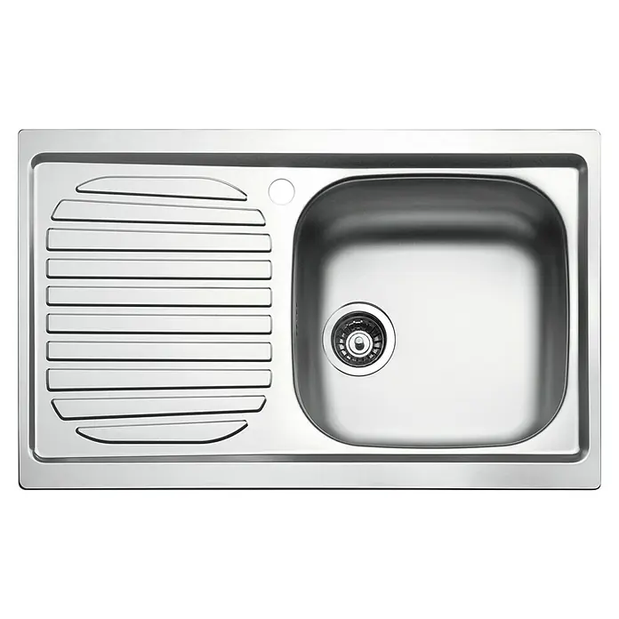 Smeg Fregadero encastrable LYP791S - 50 x 79 cm, Acero inoxidable - Vista descendente
