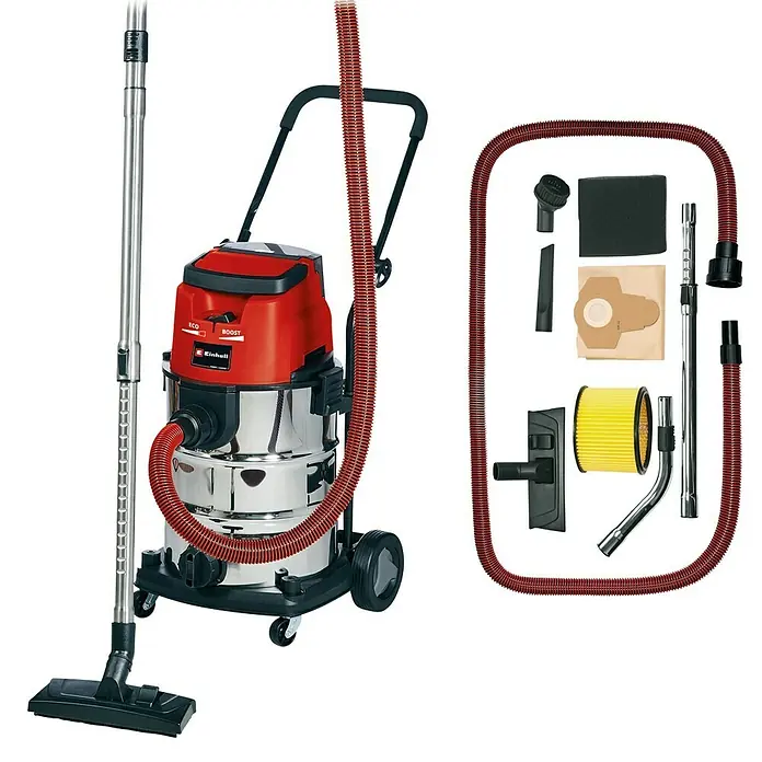 Einhell Power X-Change Akku-Nass-Trockensauger TE-VC 36/30 Li S-Solo - 18 V, Ohne Akku, Behältervolumen: 30 l - Diagonale Ansicht