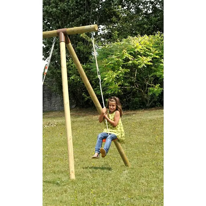 Soulet Columpio de disco de plástico Anne - 28 cm, Polietileno, Longitud de cable: 200 cm - 250 cm - Producto en uso