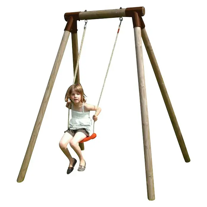 Soulet Columpio Hanna - L x An x Al: 165 x 166 x 195 cm, Madera, Marrón - Producto en uso