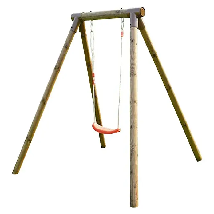 Soulet Columpio Hanna - L x An x Al: 165 x 166 x 195 cm, Madera, Marrón - Vista angular