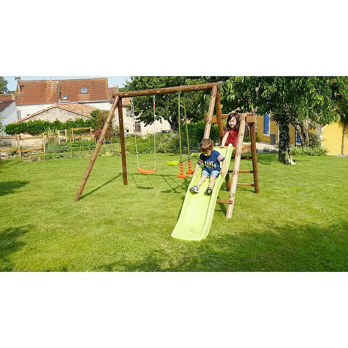 Soulet Columpio Menthe - L x An x Al: 282 x 283 x 195 cm, Madera, Marrón - Producto en uso