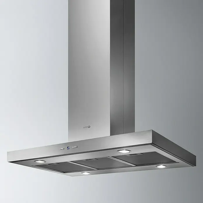 Turboair Campana para isla Zoe - Ancho: 90 cm, Potencia de aire máx.: 713 m³/h, Acero inoxidable - Foto ambiente