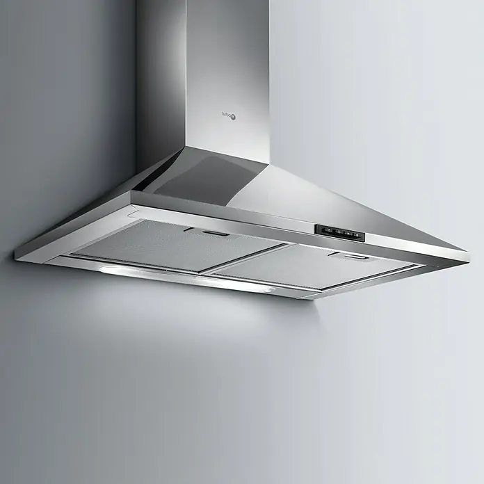 Turboair Campana de pared Certosa Plus - Ancho: 60 cm, Potencia de aire máx.: 559 m³/h, Acero inoxidable - Foto ambiente