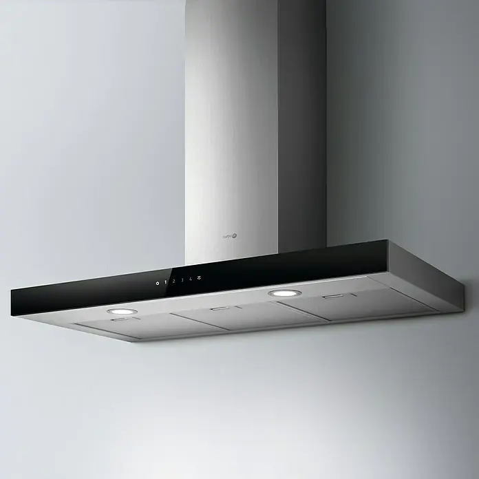 Turboair Campana de pared Segno - Ancho: 89,8 cm, Potencia de aire máx.: 713 m³/h, Negro/Acero inoxidable - Foto ambiente