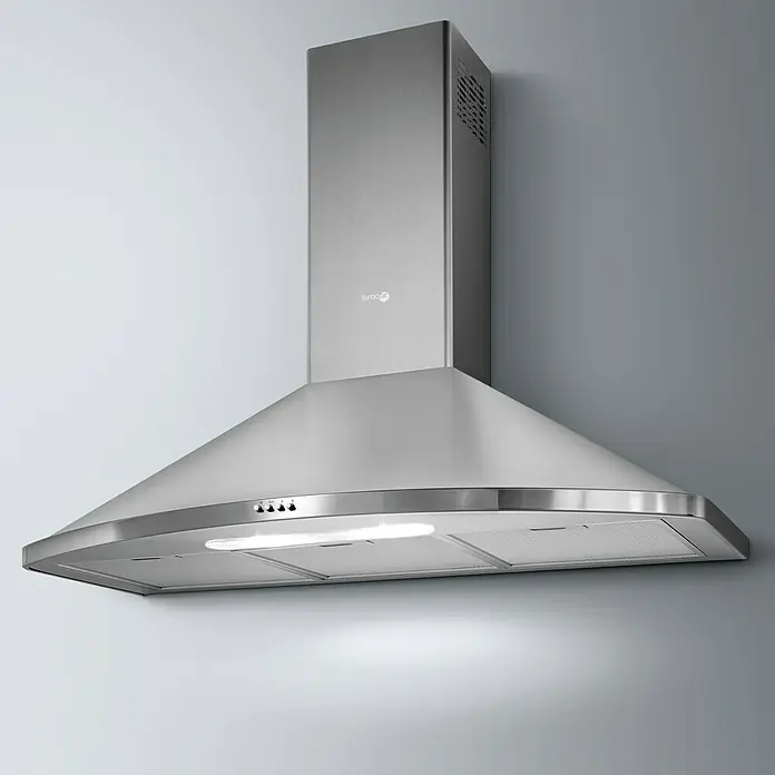 Turboair Campana de pared Acanto - Ancho: 90 cm, Potencia de aire máx.: 603 m³/h, Acero inoxidable - Foto ambiente