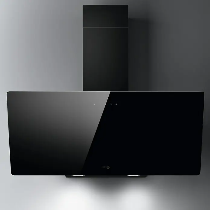 Turboair Campana de pared Vivace - Ancho: 90 cm, Potencia de aire máx.: 365 m³/h, Negro - Foto ambiente