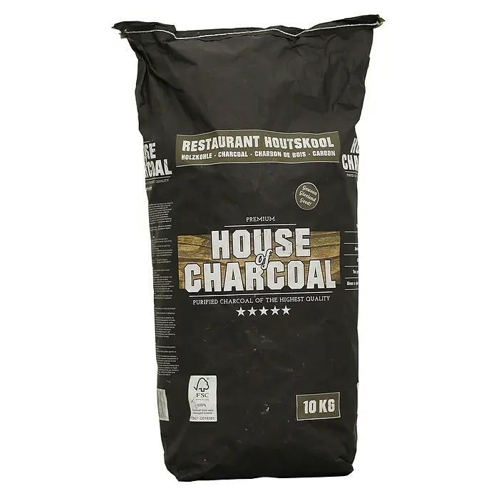 House of Charcoal Houtskool ACACIA/Black Wattle - 10 kg - Vooraanzicht