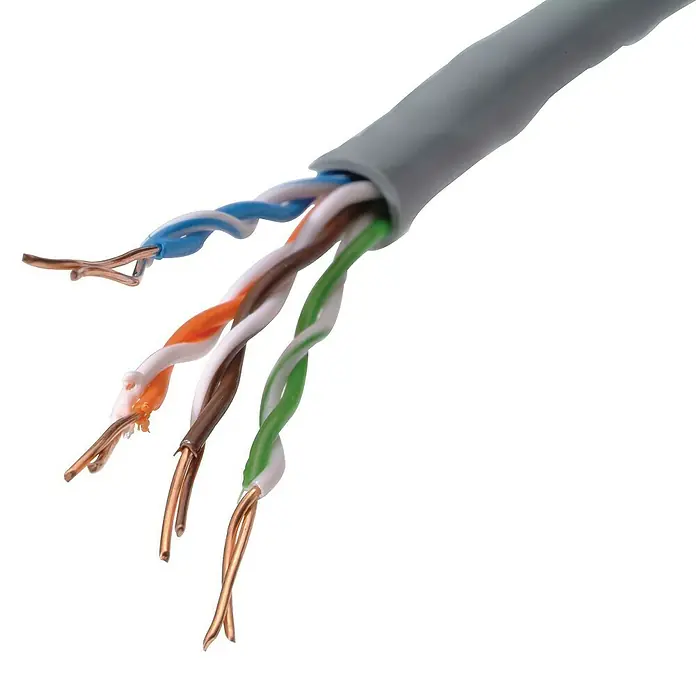 Profi Depot UTP-kabel, per meter CAT5E - Grijs - Close-up