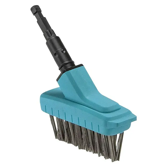 Gardena Combisystem Fugenbürste M - Arbeitsbreite: 8,5 cm, Material Borsten: Stahldraht - Diagonale Ansicht