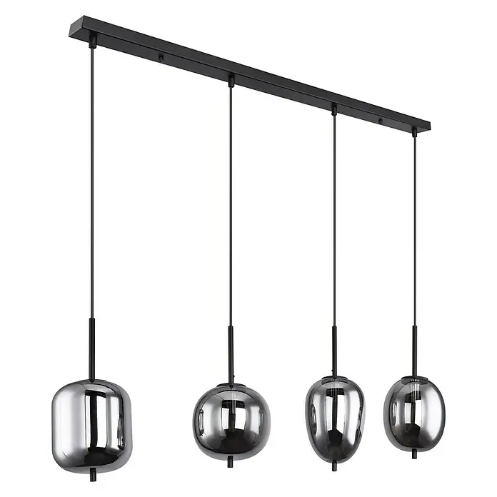 Globo Függőlámpa BLACKY - 40 W, E14 - Szögletes nézet