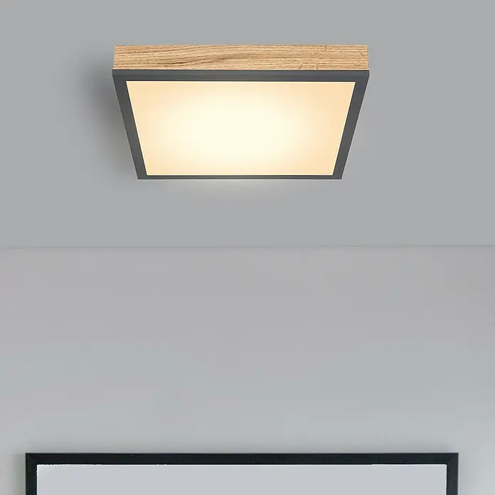 Globo Doro LED-Panel - 12 W, L x B x H: 30 x 30 x 6 cm, Warmweiß - Bildausschnitt