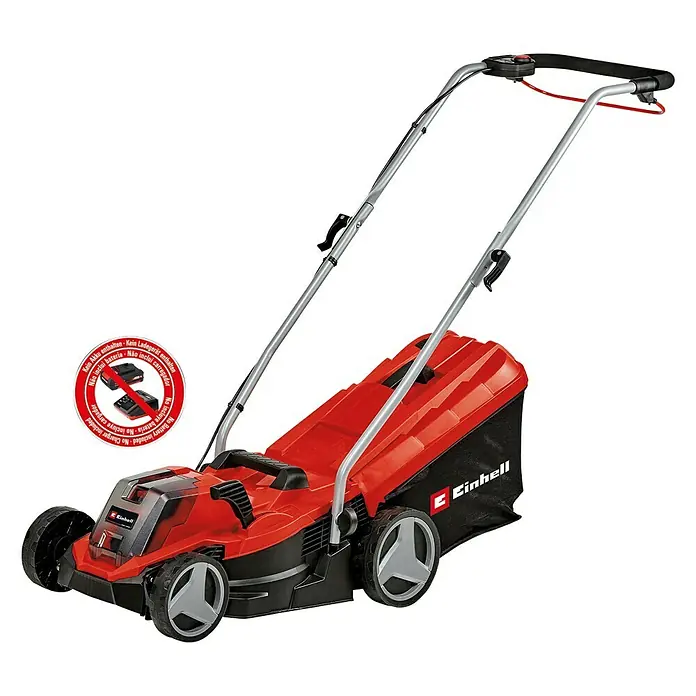 Einhell Power X-Change Accu Grasmaaier GE-CM 18/33 Li Solo - 18 V - Diagonaal zicht