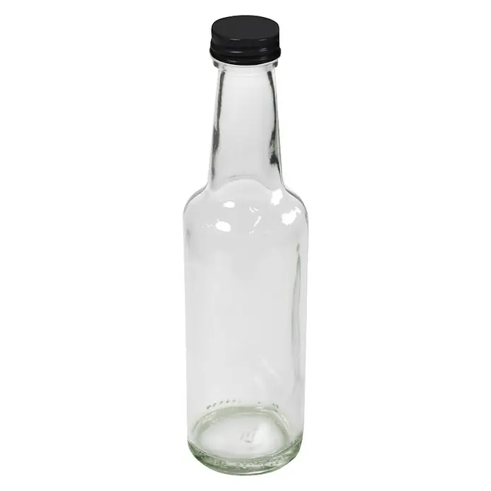 Glasflasche mit Schraubverschluss - Füllvermögen: 250 ml - Vorderansicht