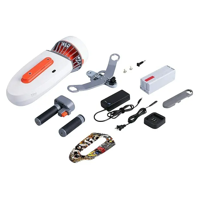 Sublue Podvodni skuter White Shark Tini - D x Š x V: 355 x 135 x 135 mm - Dijagonalni pogled