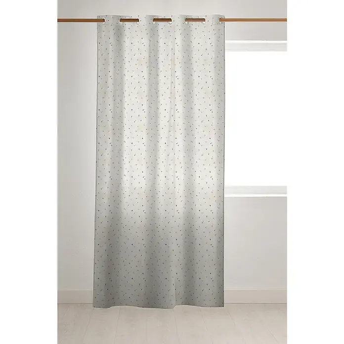 Visillo para ventana flor Liberty - An x Al: 140 x 260 cm, 60% poliéster 40% algodón, Natural - Foto ambiente