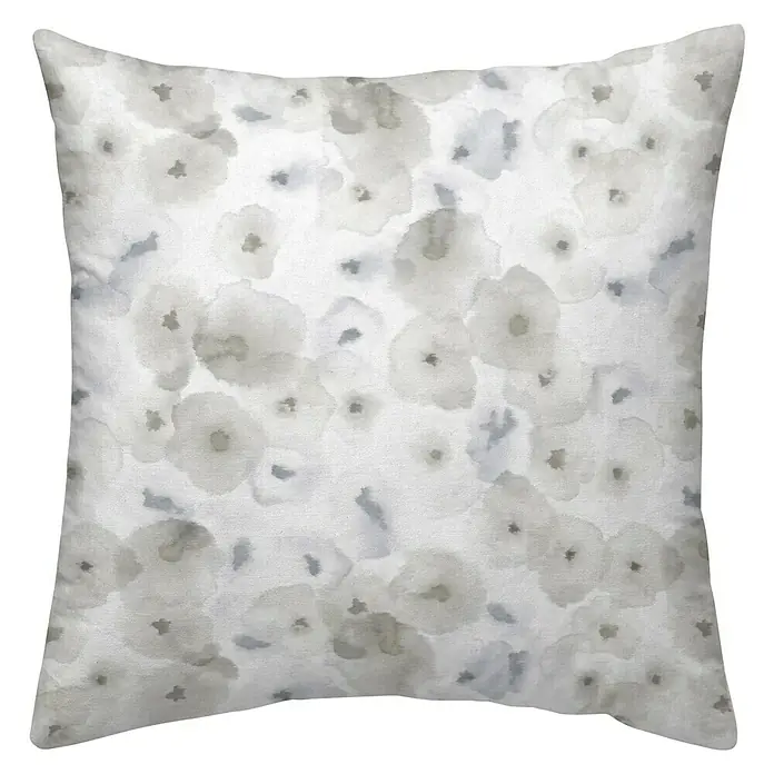 Cojín Amapolas - Gris, 45 x 45 cm, 100% algodón - Vista frontal