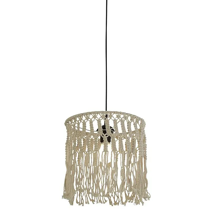 Searchlight Hanglamp - Beige, E27, Breedte: 31,5 cm - Vooraanzicht