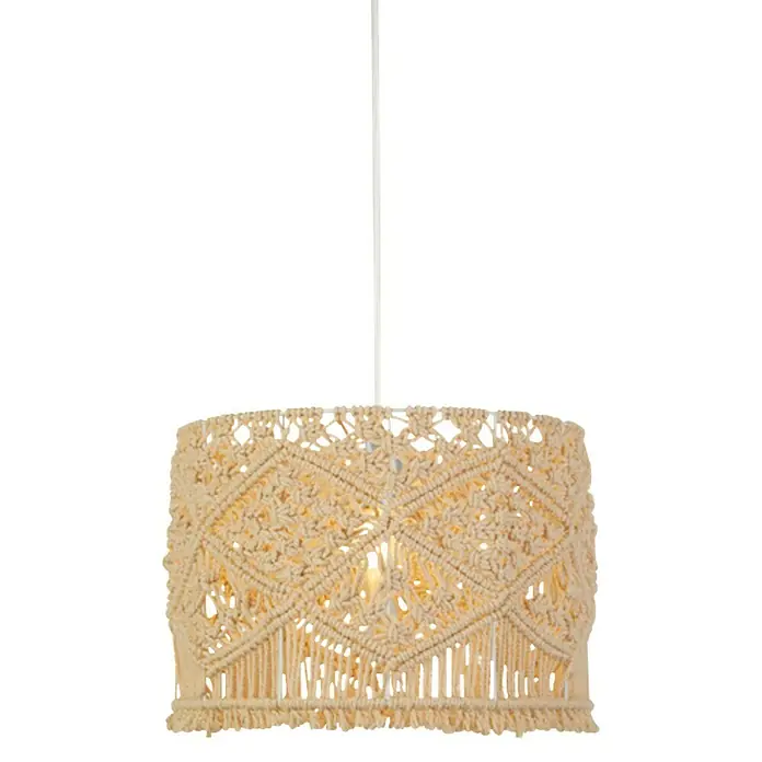Searchlight Hanglamp - Beige, E27, Breedte: 29,5 cm - Vooraanzicht