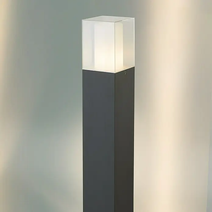 Searchlight Sokkellamp voor buiten - Hoogte: 90 cm, Antraciet - Sfeeropname