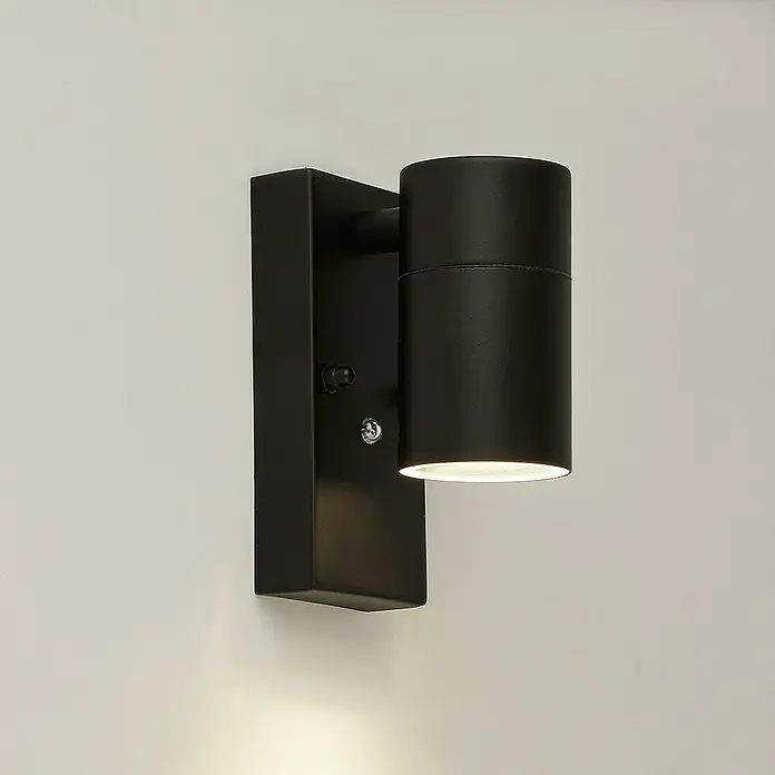 Searchlight Splot Buitenlamp met sensor - 10 x 7 x 15 cm, Zwart, IP44 - Sfeeropname