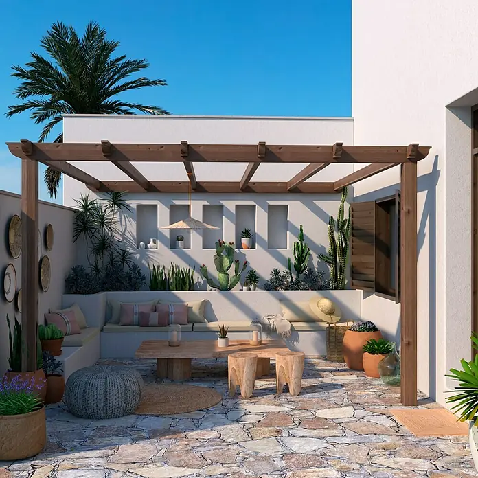 Pérgola Classic - L x An: 400 x 400 cm - Foto ambiente