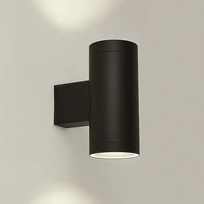 Searchlight Splot Buitenlamp met sensor - 16 x 8 x 20,2 cm, Zwart, IP44 - Sfeeropname
