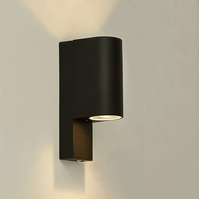 Searchlight Splot Buitenlamp met sensor - 11 x 6,6 x 21,5 cm, Zwart, IP44 - Sfeeropname