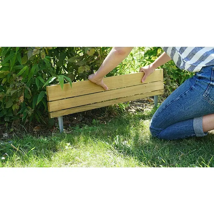 Forest-Style Bordura Hakea - L x An x Al: 30 x 3,9 x 80 cm, Madera, Natural - Producto en uso