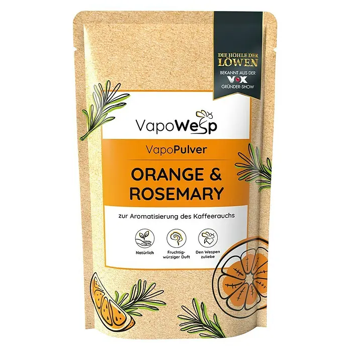 VapoWesp Räucherpulver - Orange & Rosemary, 100 g - Vorderansicht