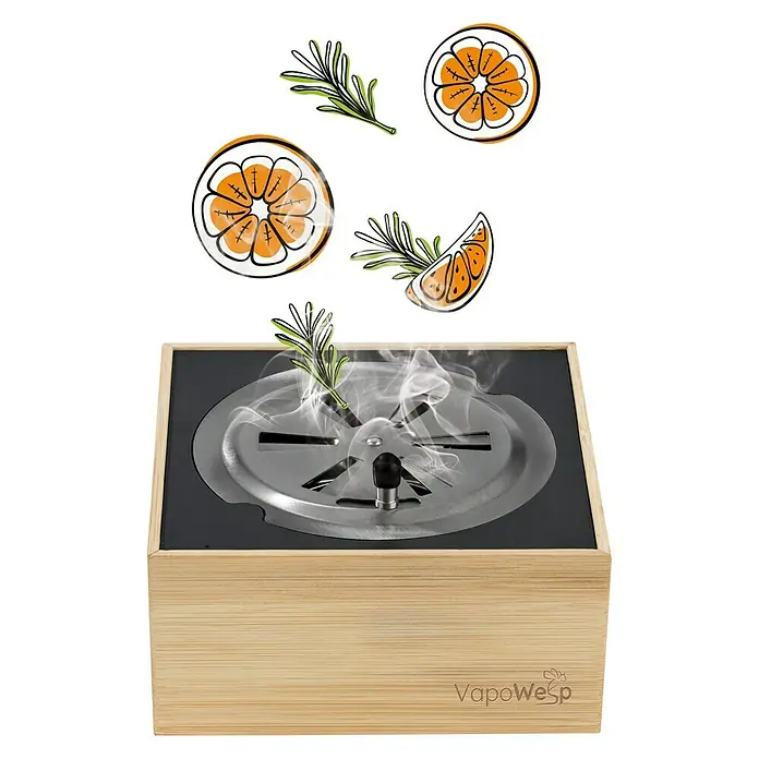 VapoWesp Räucherpulver - Orange & Rosemary, 100 g - Anwendungsbeispiel
