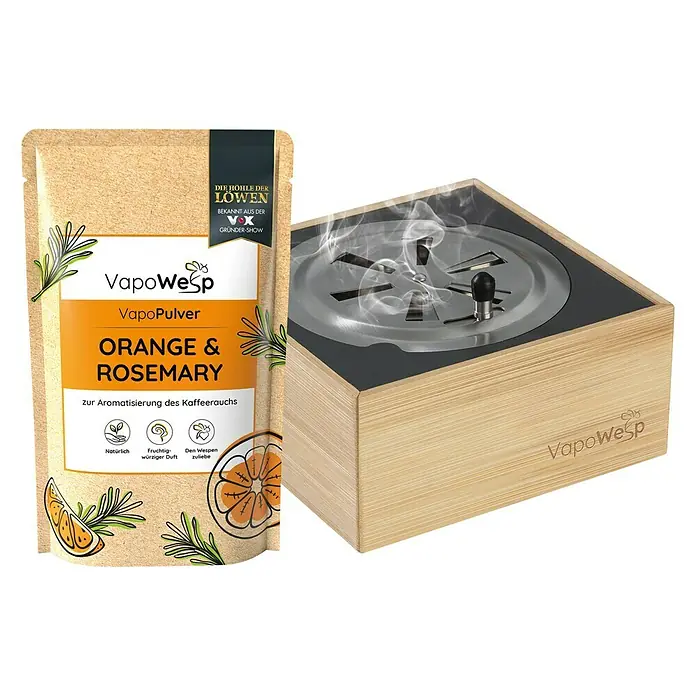 VapoWesp Räucherpulver - Orange & Rosemary, 100 g - Diagonale Ansicht