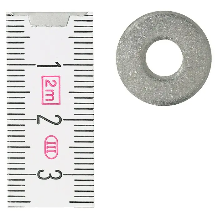 Profi Depot Alátét A2 - Külső átmérő: 18 mm, Rozsdamentes acél - Felülnézet