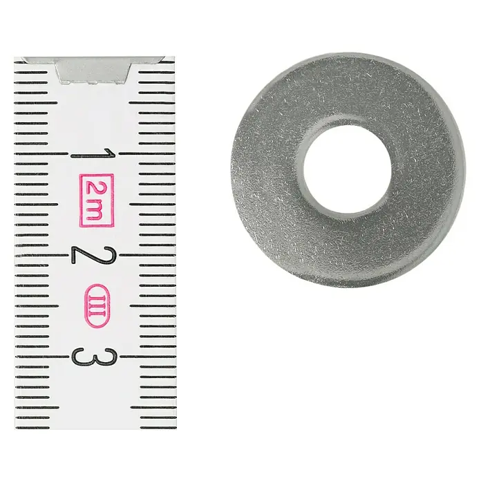 Profi Depot Alátét A2 - Külső átmérő: 25 mm, Rozsdamentes acél - Felülnézet