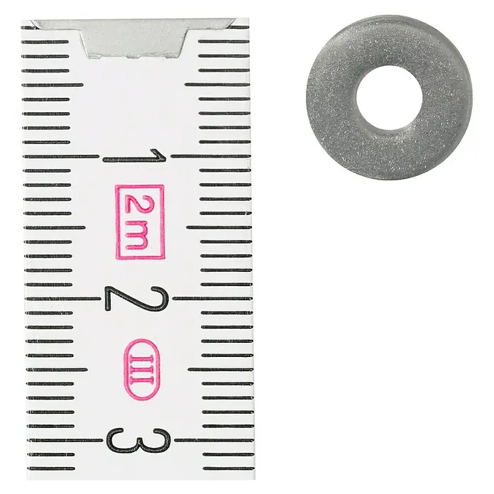 Profi Depot Alátét A2 - Külső átmérő: 12 mm, Rozsdamentes acél - Felülnézet