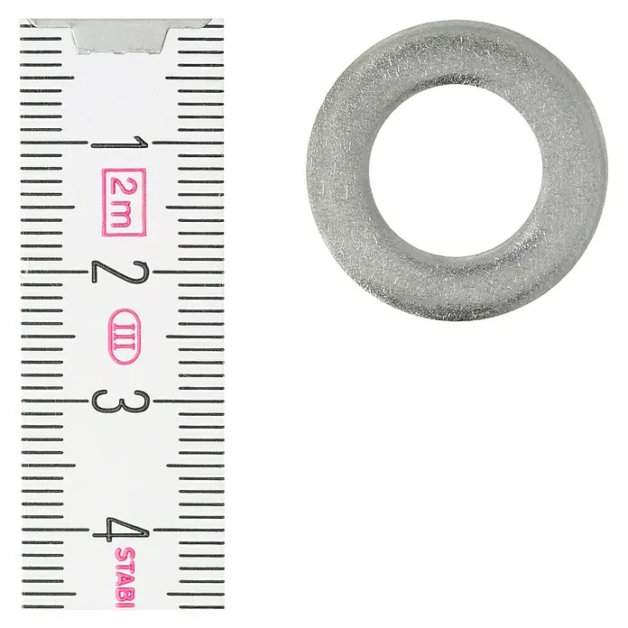 Profi Depot A2 alátét - Külső átmérő: 24 mm, Rozsdamentes acél - Felülnézet