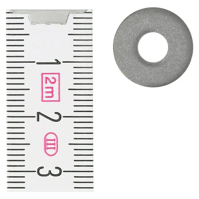 Profi Depot Alátét A2 - Külső átmérő: 15 mm, Rozsdamentes acél - Felülnézet