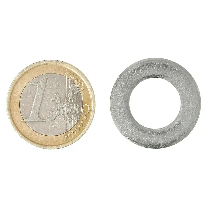 Profi Depot A2 alátét - Külső átmérő: 24 mm, Rozsdamentes acél - Felülnézet