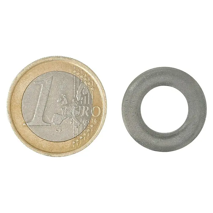Profi Depot A2 alátét - Külső átmérő: 20 mm, Rozsdamentes acél - Felülnézet