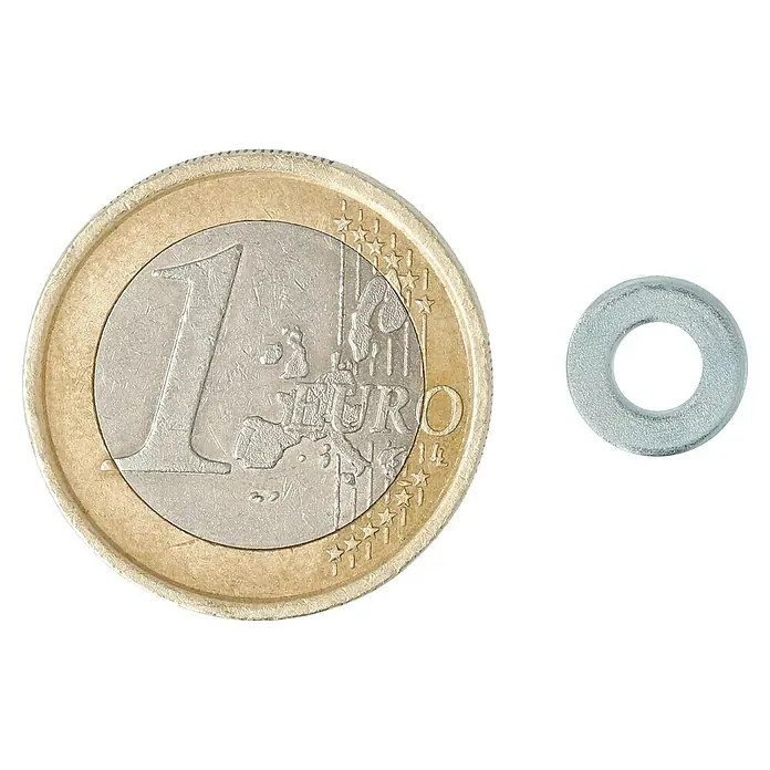 Profi Depot Unterlegscheibe - Innendurchmesser: 4,3 mm, Außendurchmesser: 7 mm, 100 Stk. - Draufsicht