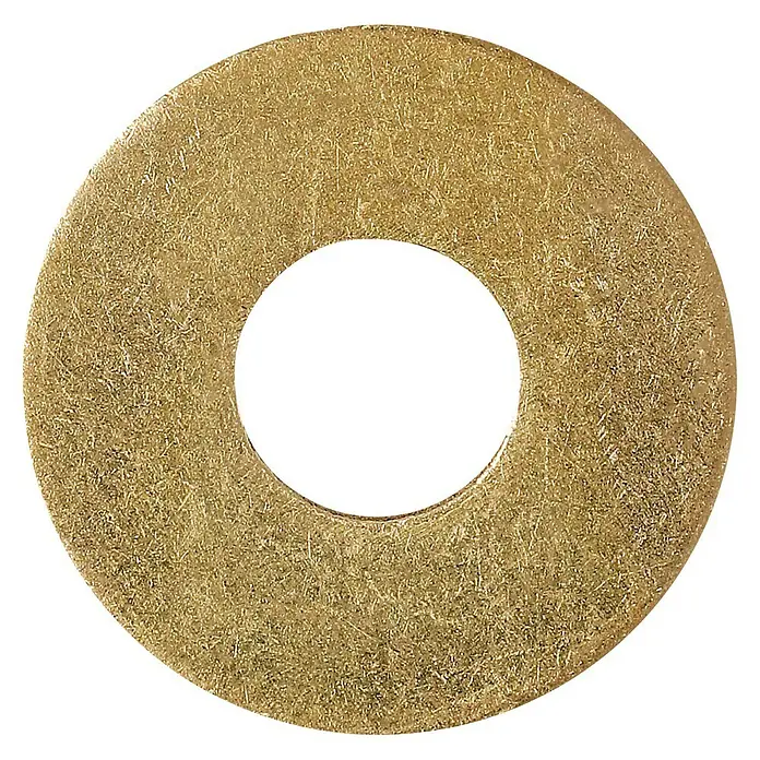 Stabilit Arandela redonda - Diámetro interior: 6,4 mm, Diámetro exterior: 18 mm, Latón, Brillante, 12 uds., DIN 9021 - Vista superior