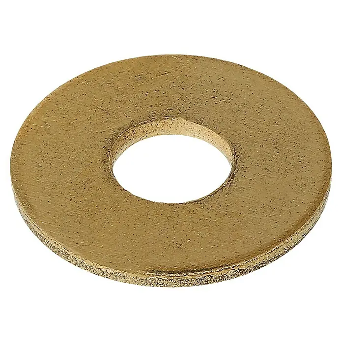Stabilit Arandela redonda - Diámetro interior: 5,3 mm, Diámetro exterior: 15 mm, Latón, Brillante, 12 uds., DIN 9021 - Vista angular